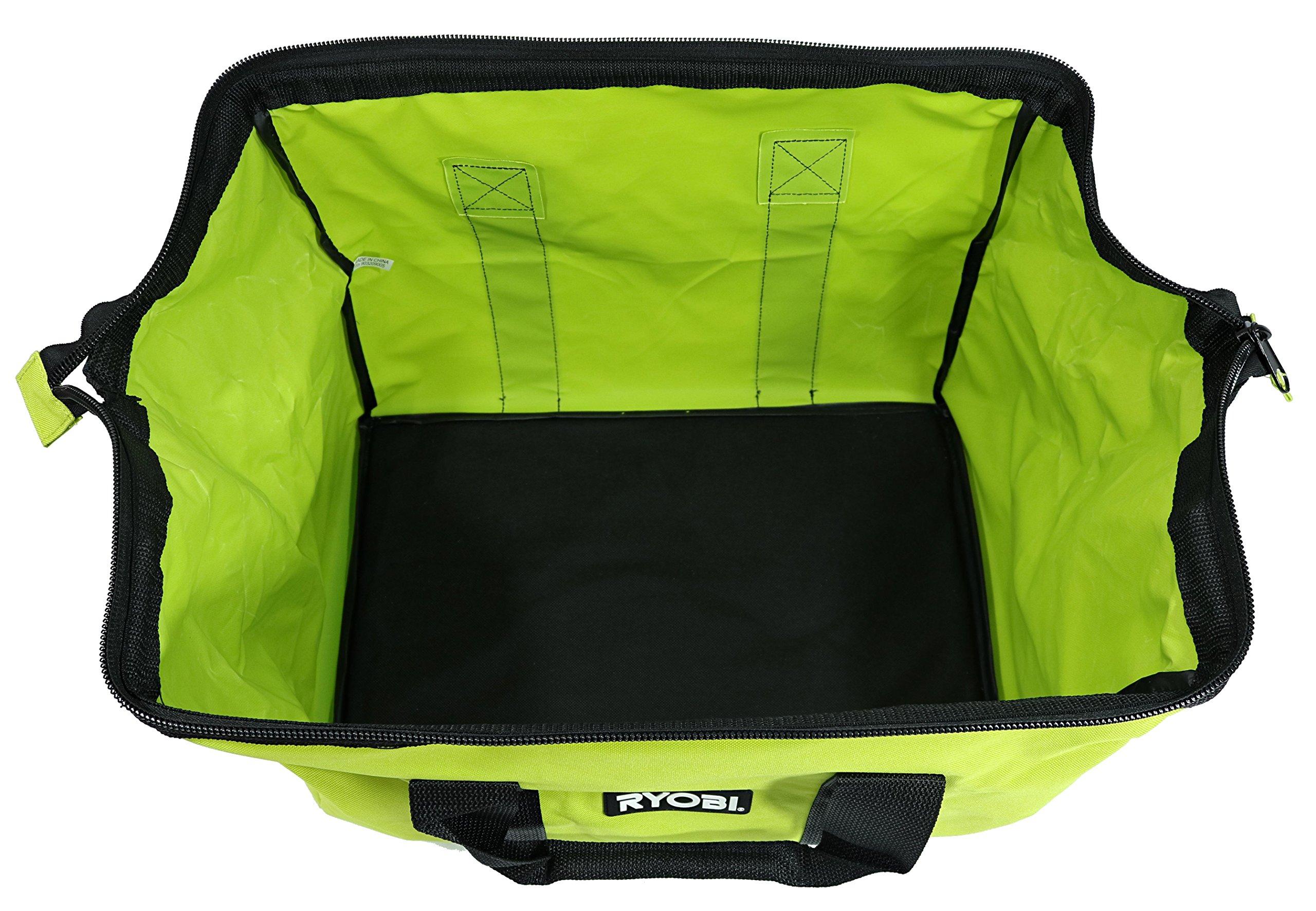 Ryobi Green Wide Mouth Collapsible Genuine OEM Contractor’s Bag w/ Full
