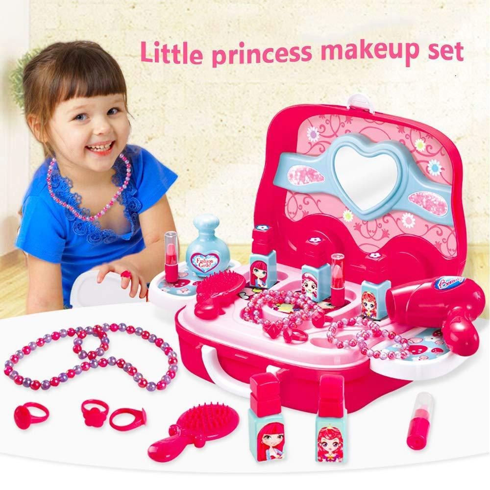 Little Girls Pretend Makeup Kit Cosmetic Pretend Play Set Kids Beauty