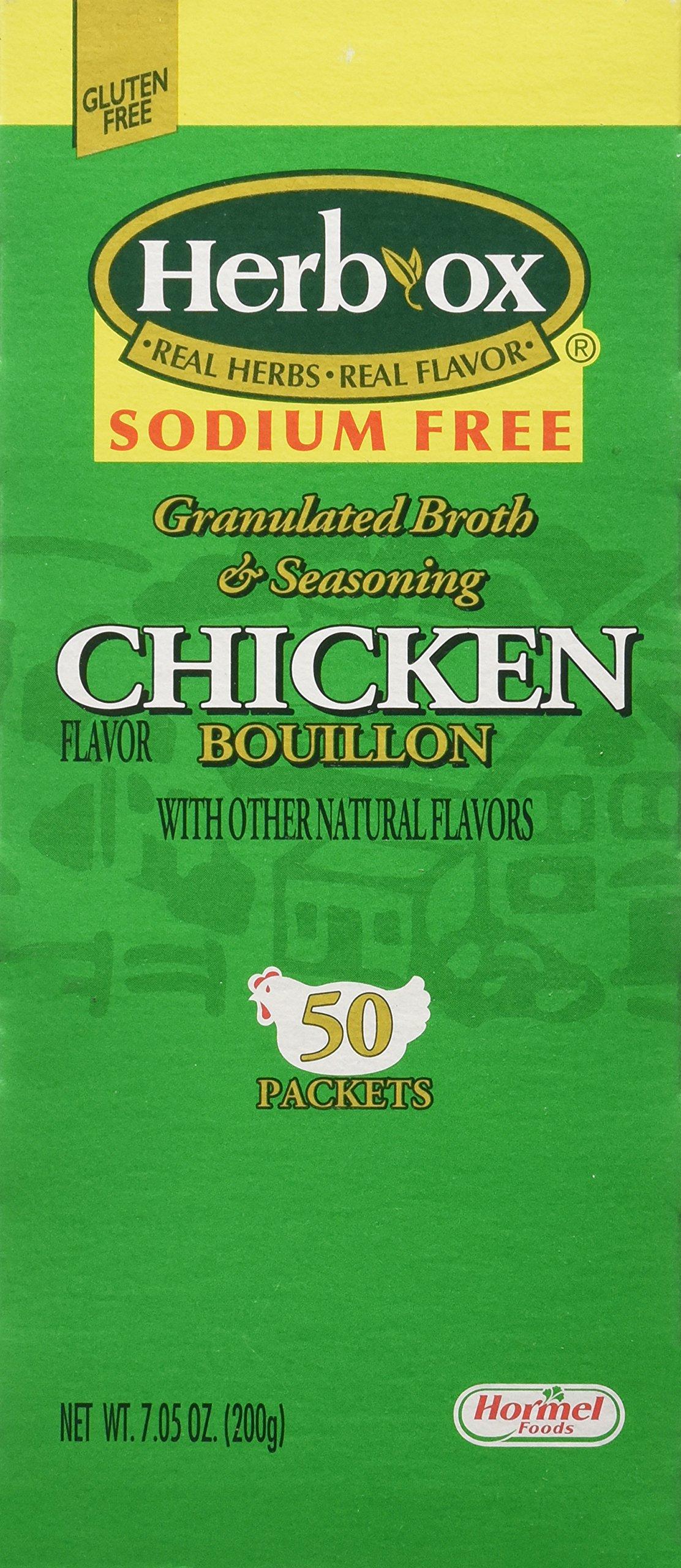 Hormel Herb Ox Chicken Bouillon Sodium Free 50 Packets 33600023254 eBay