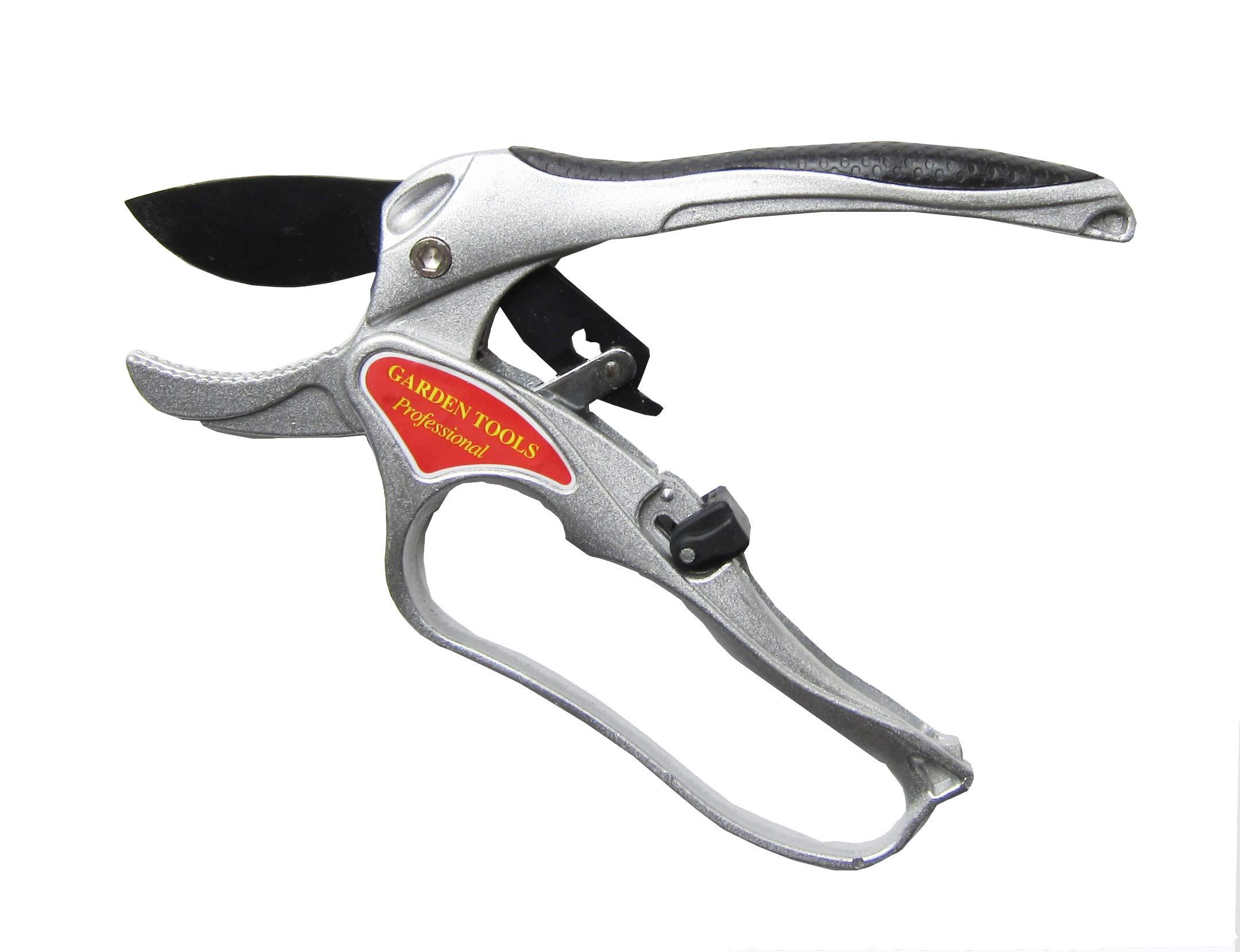 Ratchet Hand Pruner 8 Inch Aluminium Anvil Pruning Shears Gardening