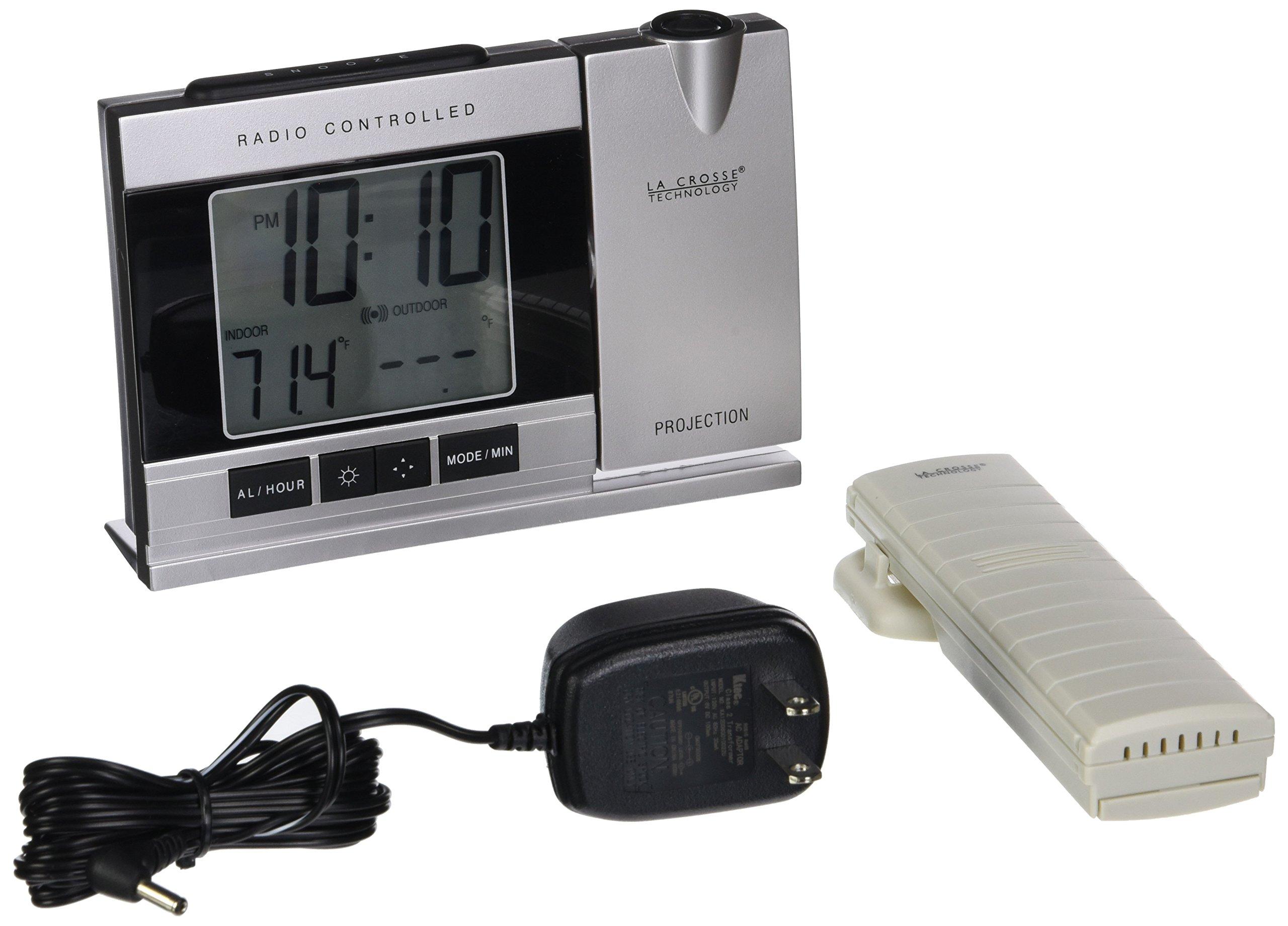 La Crosse Technology WT5220UIT Projection Alarm Clock with Indoor