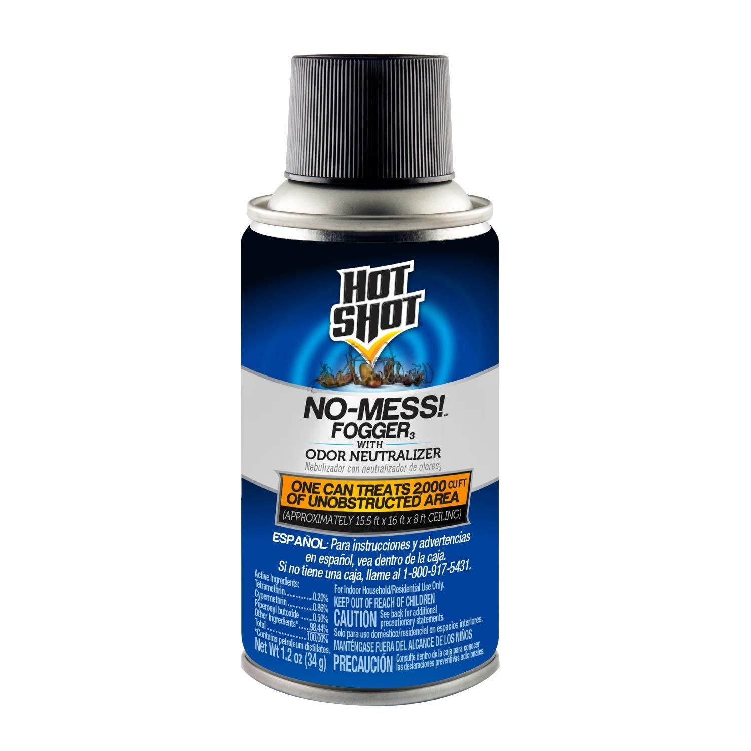 Hot Shot NoMess! Fogger With Odor Neutralizer, 3/1.2Ounce 71121201775