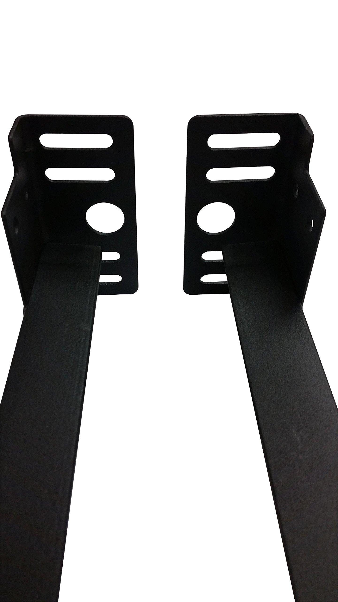 Kings Brand Furniture Bed Frame Footboard Extension Brackets Set