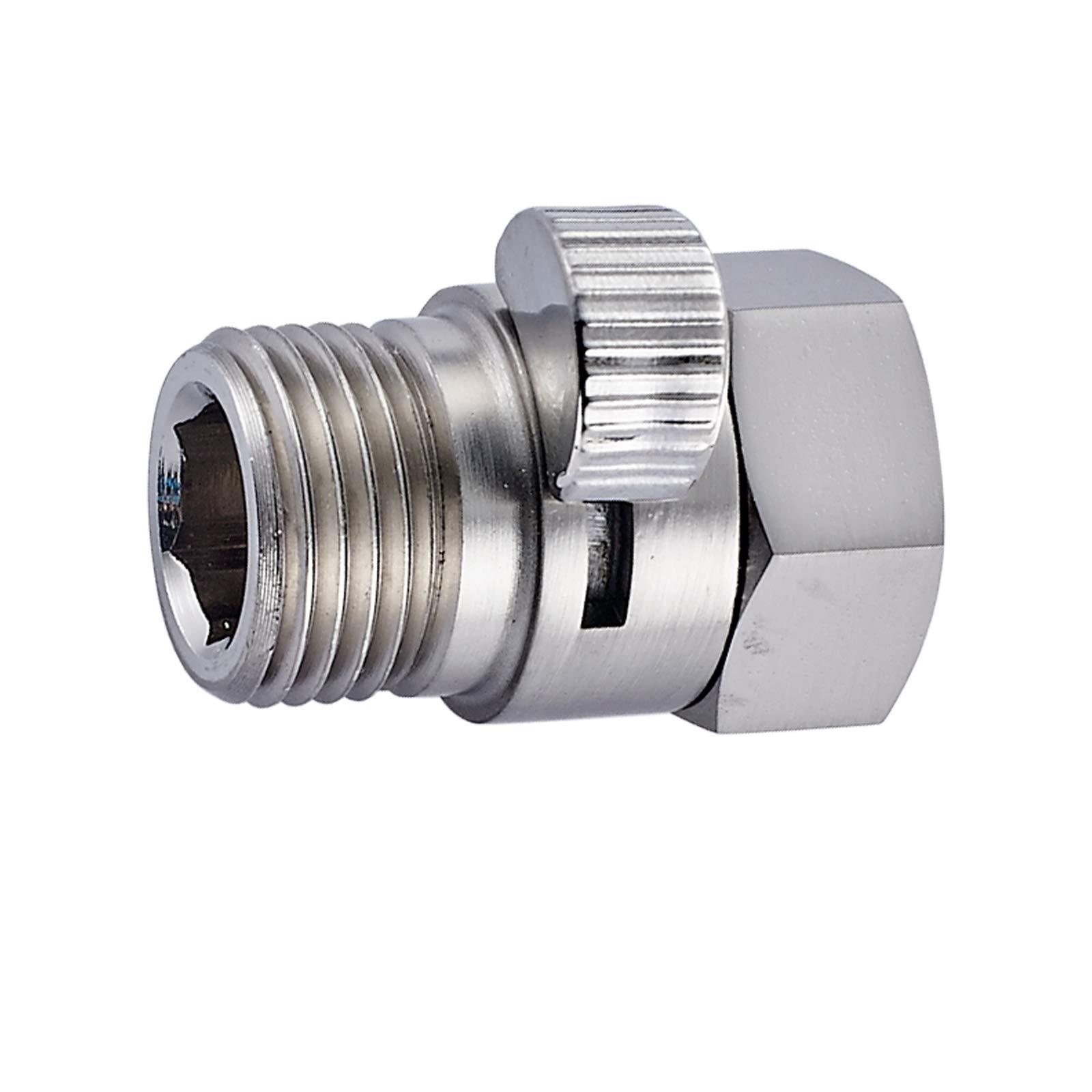 Senlesen S002 Shower Head Shut Off Valve Solid Brass, Brushed Nickel