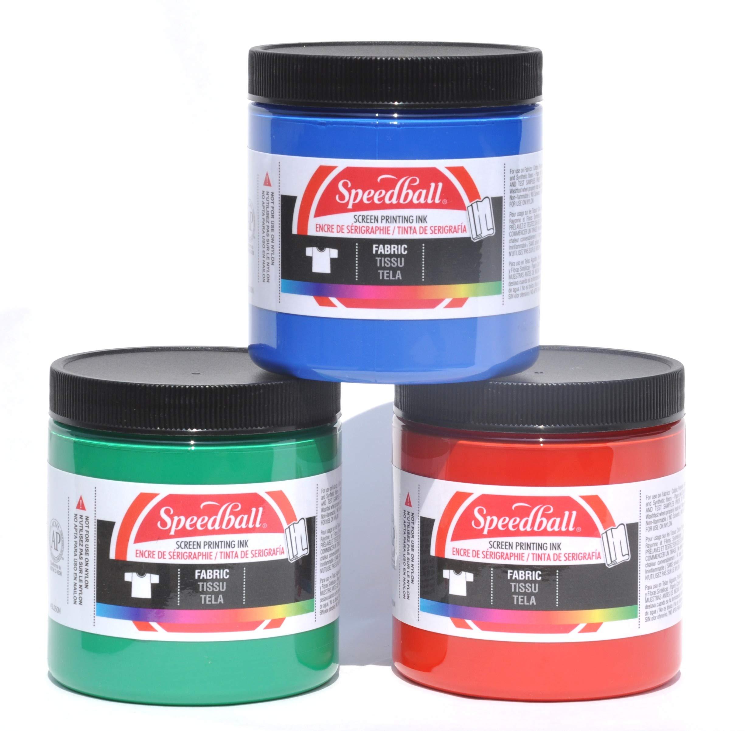 Speedball Art Products Fabric Screen Printing Ink, 8 Fl. oz, White