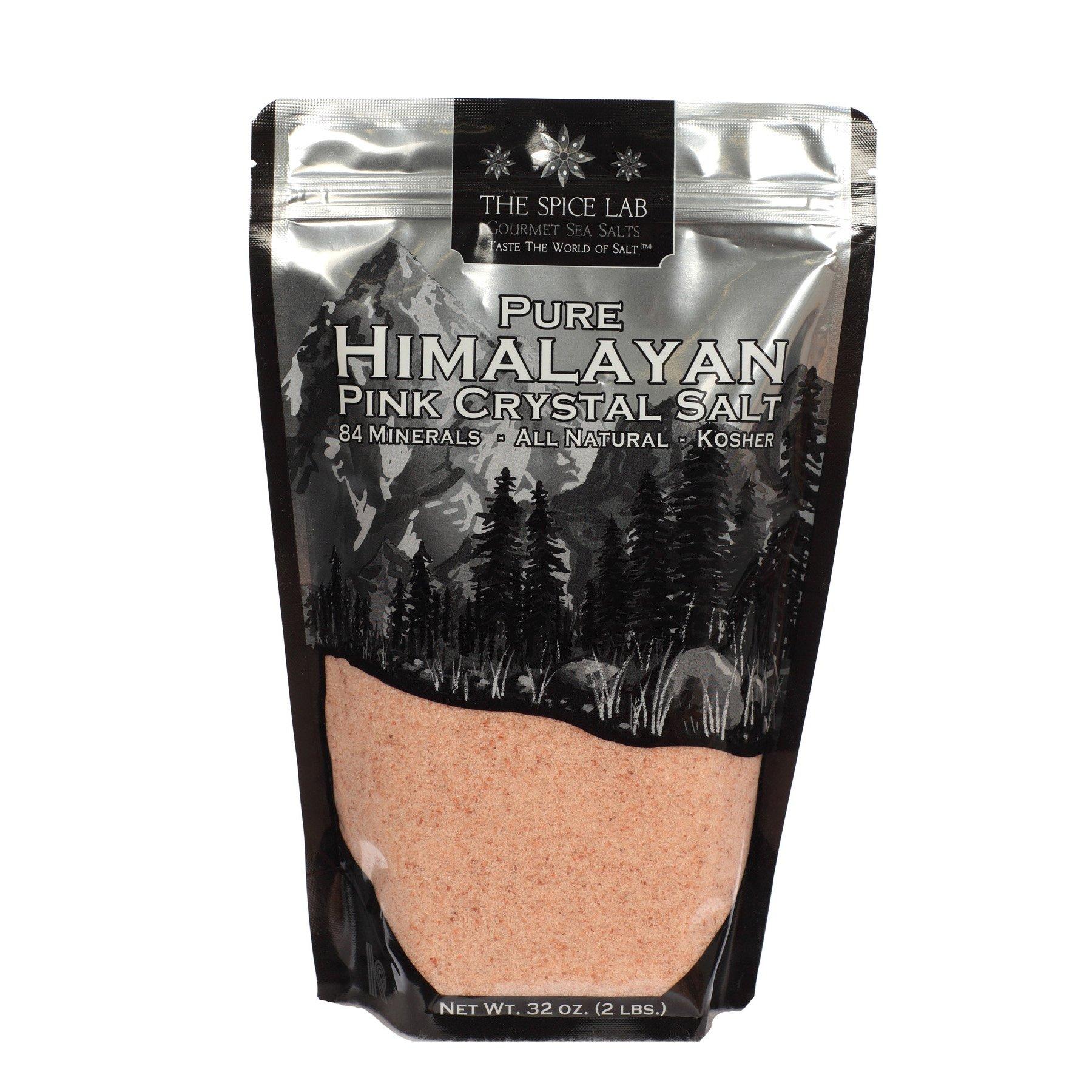 The Spice Lab Pink Himalayan Salt Fine Ground 2lbs Gourmet Pure