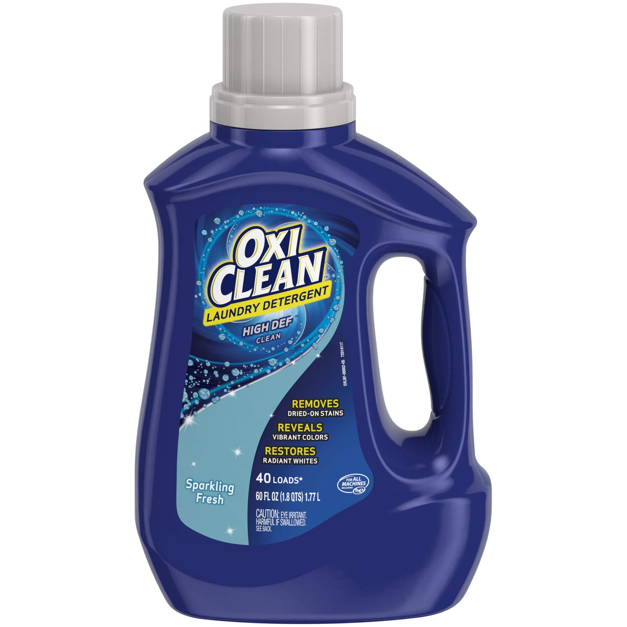 OxiClean High Def Sparkling Fresh Liquid Laundry Detergent, 60 oz