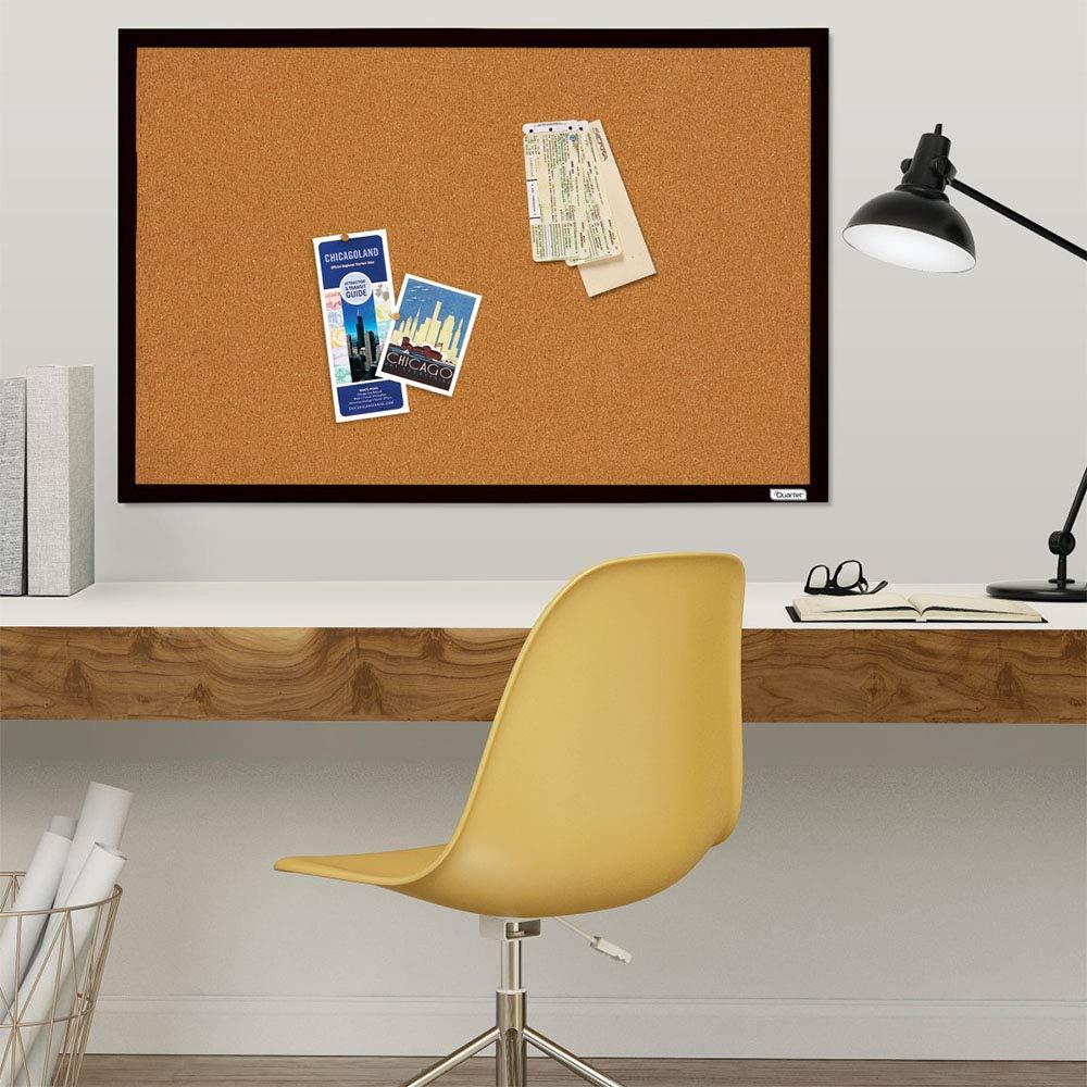Quartet Corkboard Framed Bulletin Board 2 X 3 Cork Board Black