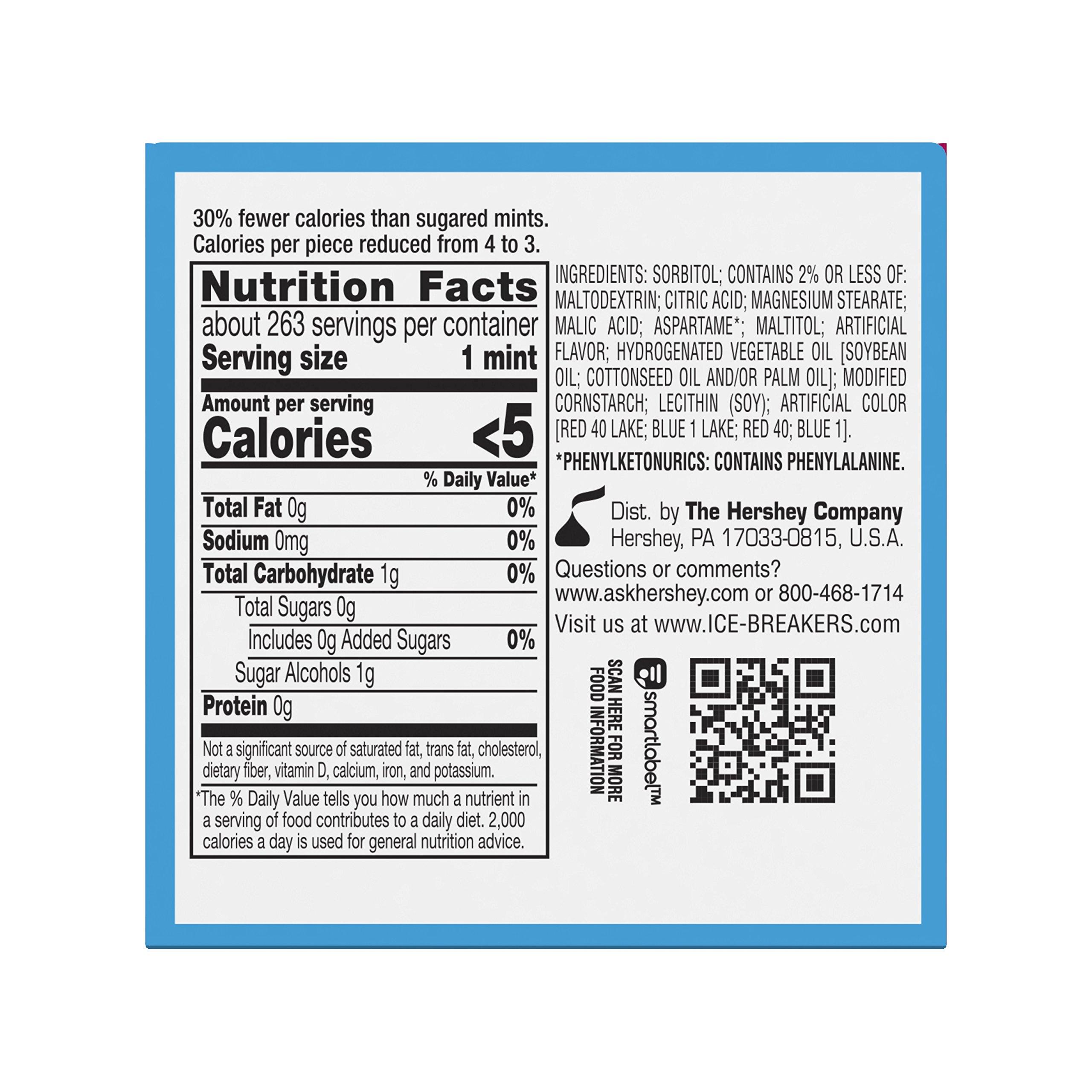 ICE BREAKERS Duo Sugar Free Mints, Raspberry, 1.3 Ounce (Pack of 8