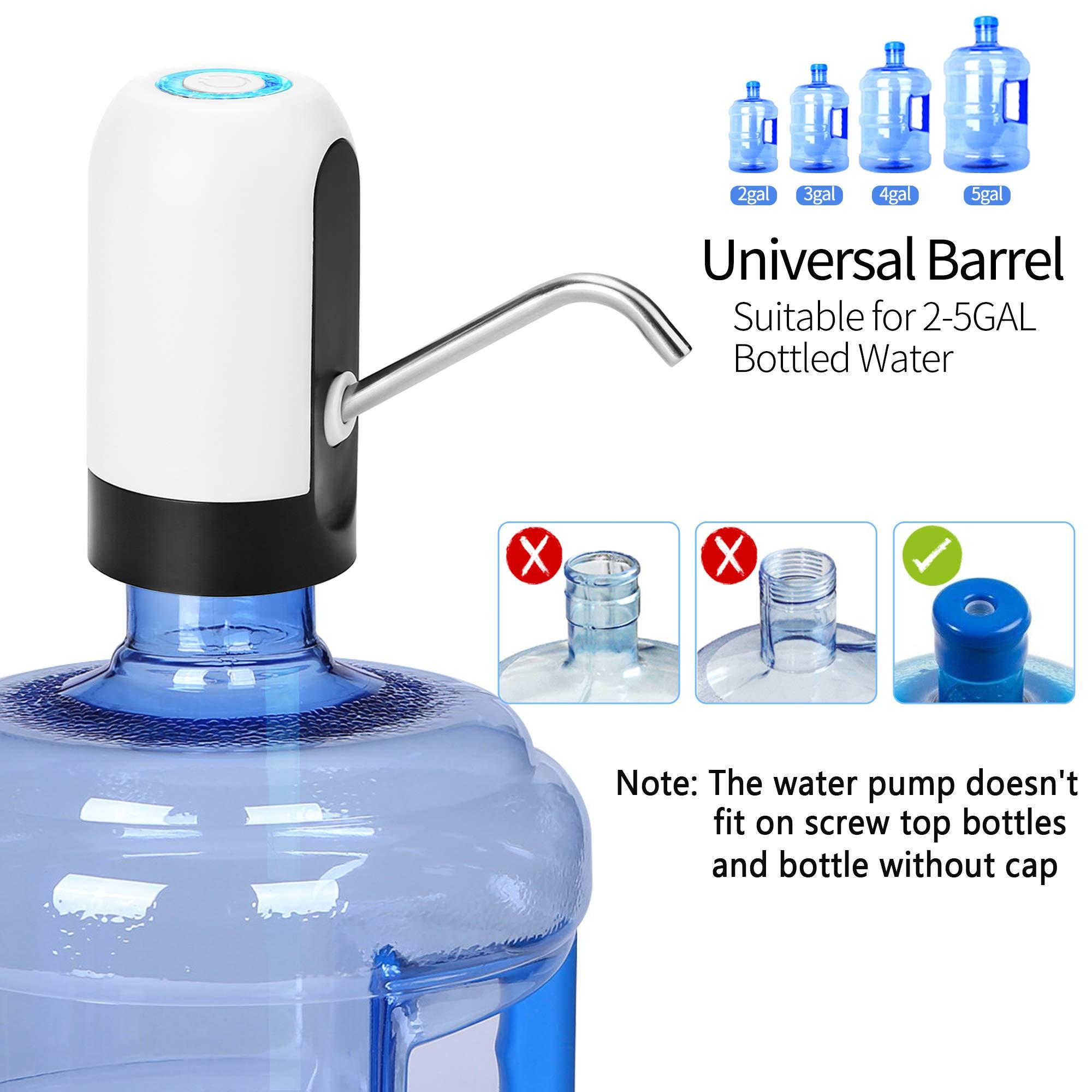 USB Water Bottle Pump Dispenser Automatic 5 Gallon Universal Electric