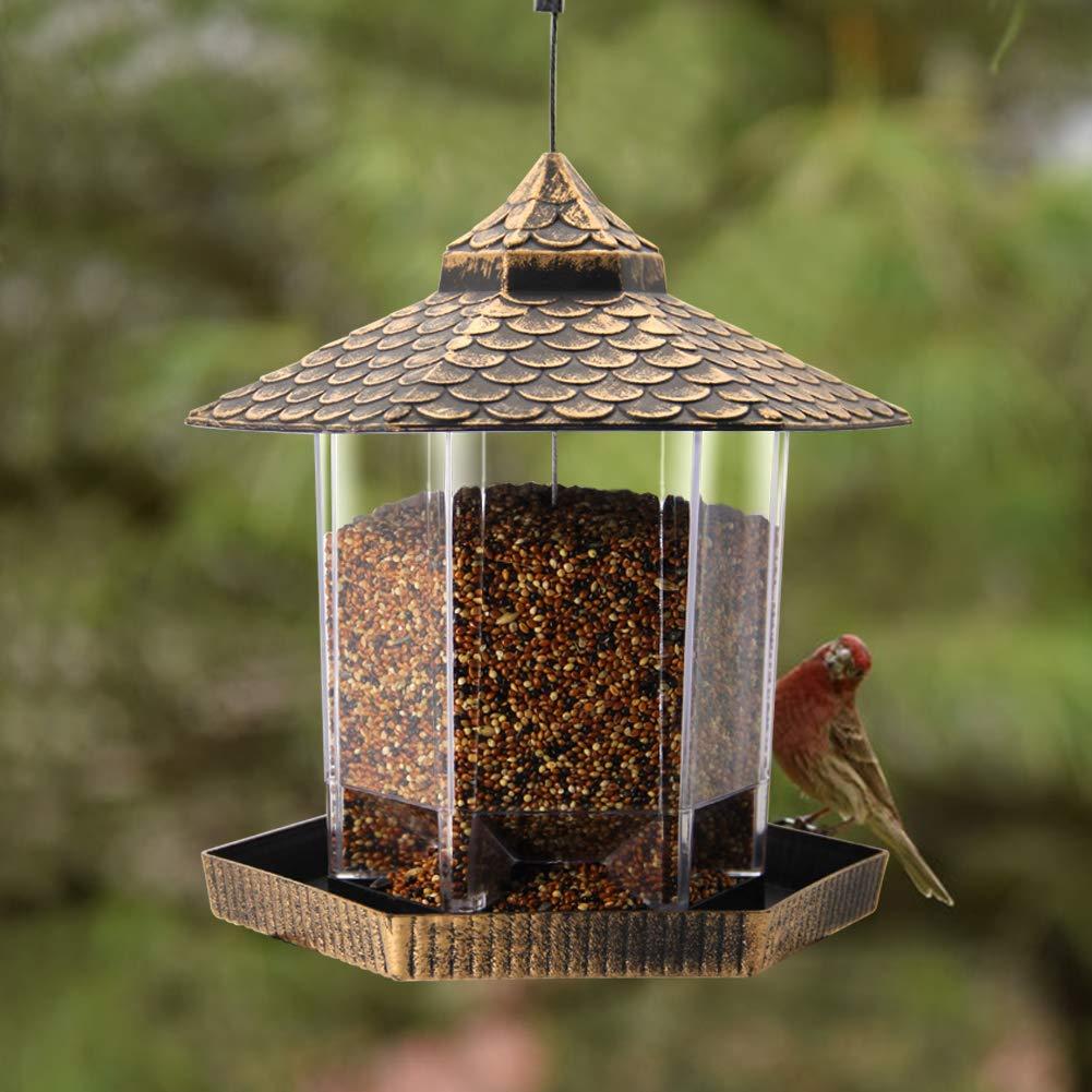 Hanging Bird Feeder Seed Metal Wild Pet Outdoor Garden Squirrel
