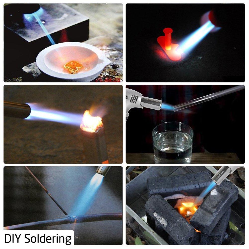 COOKING TORCH Refillable Kitchen Butane Culinary Burner Creme Brulee