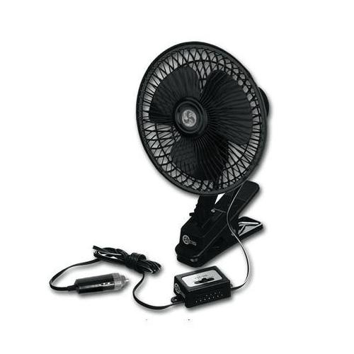 VaygWay 12V Car Oscillating Fan Clip On Portable Vehicle Fan Truck RV