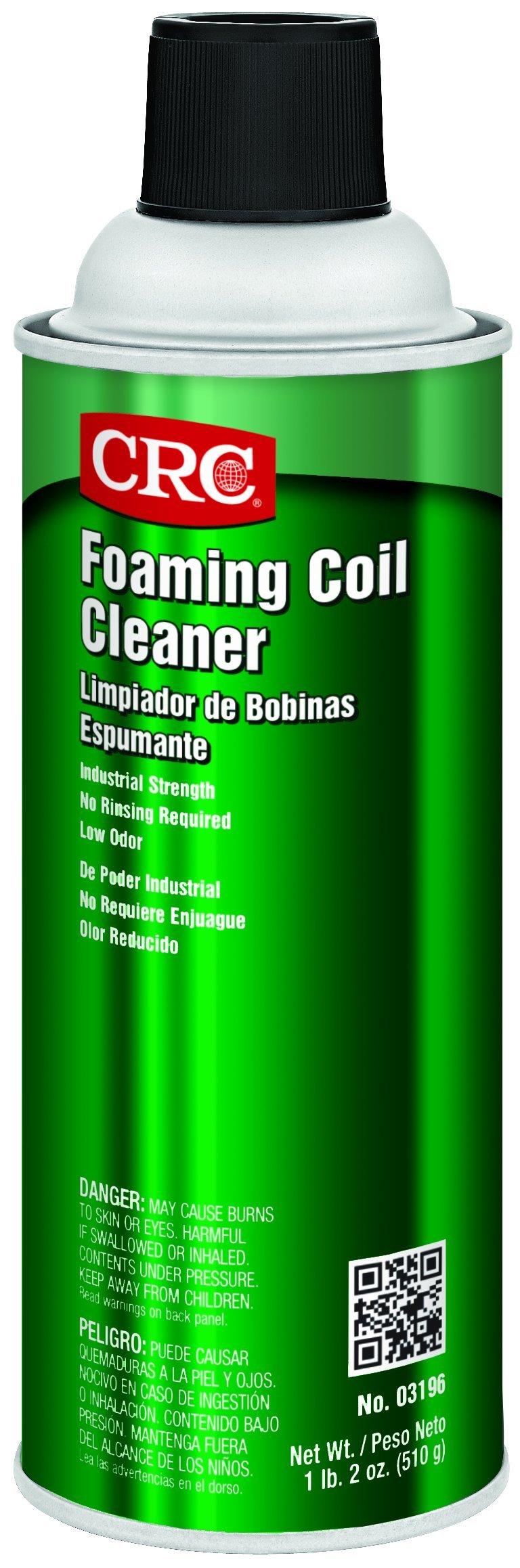 CRC Foaming Coil Cleaner, 18 oz Aerosol Can, Clear/Yellow 78254031965