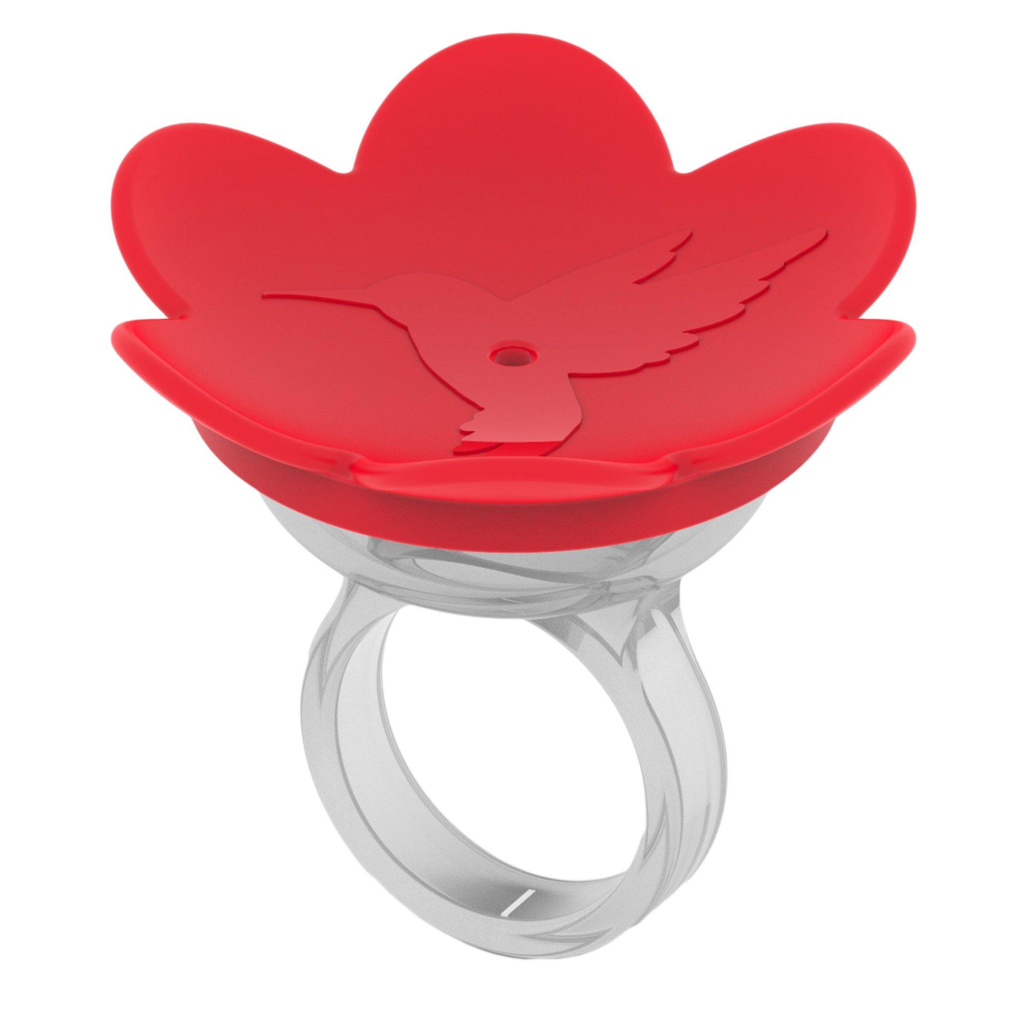 ZUMMR Hummingbird Ring Feeder Red Hand Feed Dishwasher Safe Free