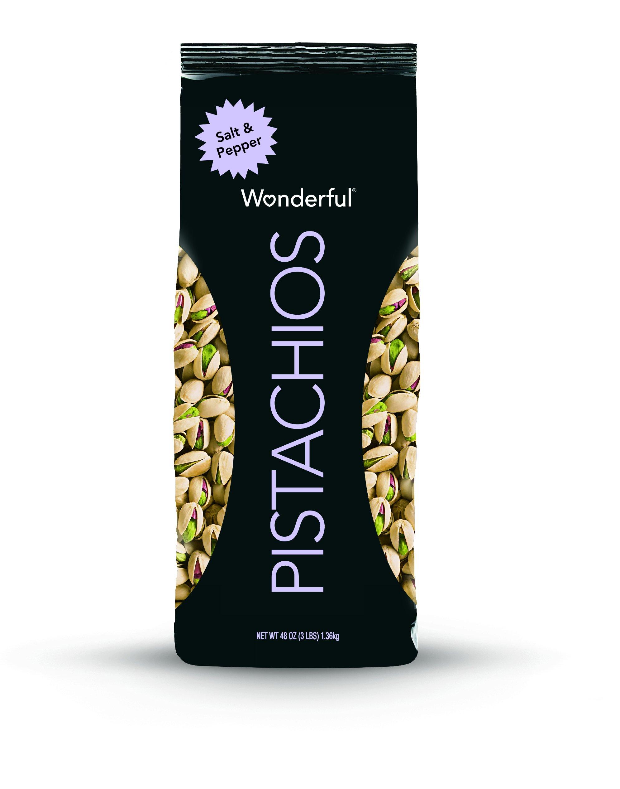 Wonderful Pistachios, Salt and Pepper Flavor, 48 Ounce Bag 14113910446