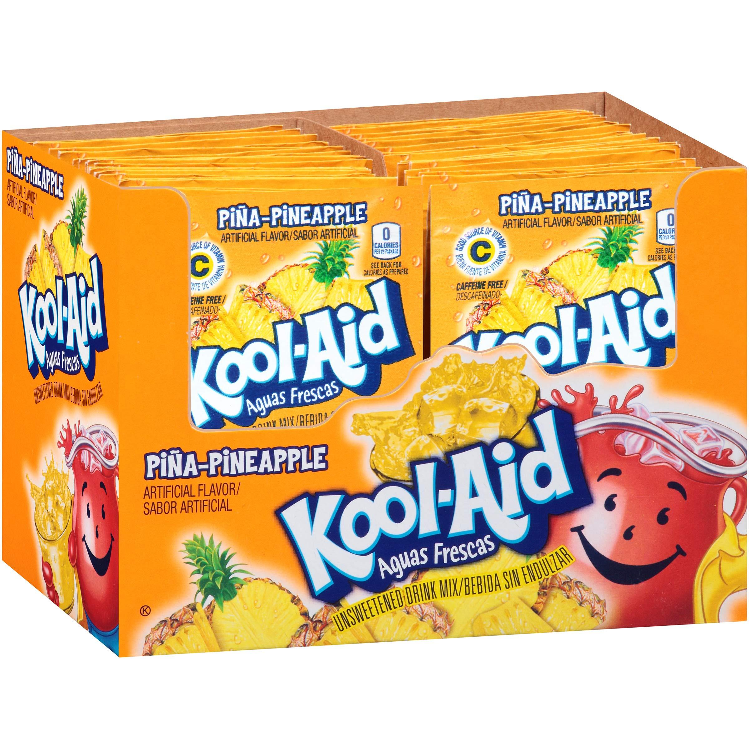 Kool Aid Aguas Frescas Pina Pineapple Drink Mix, Makes 2 Quarts (0.14