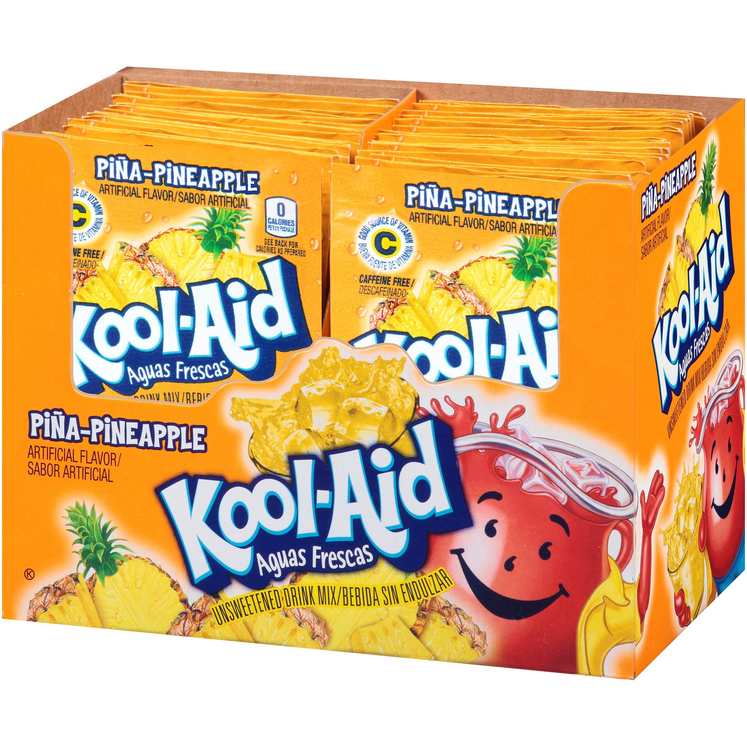 Kool Aid Aguas Frescas Pina Pineapple Drink Mix, Makes 2 Quarts (0.14