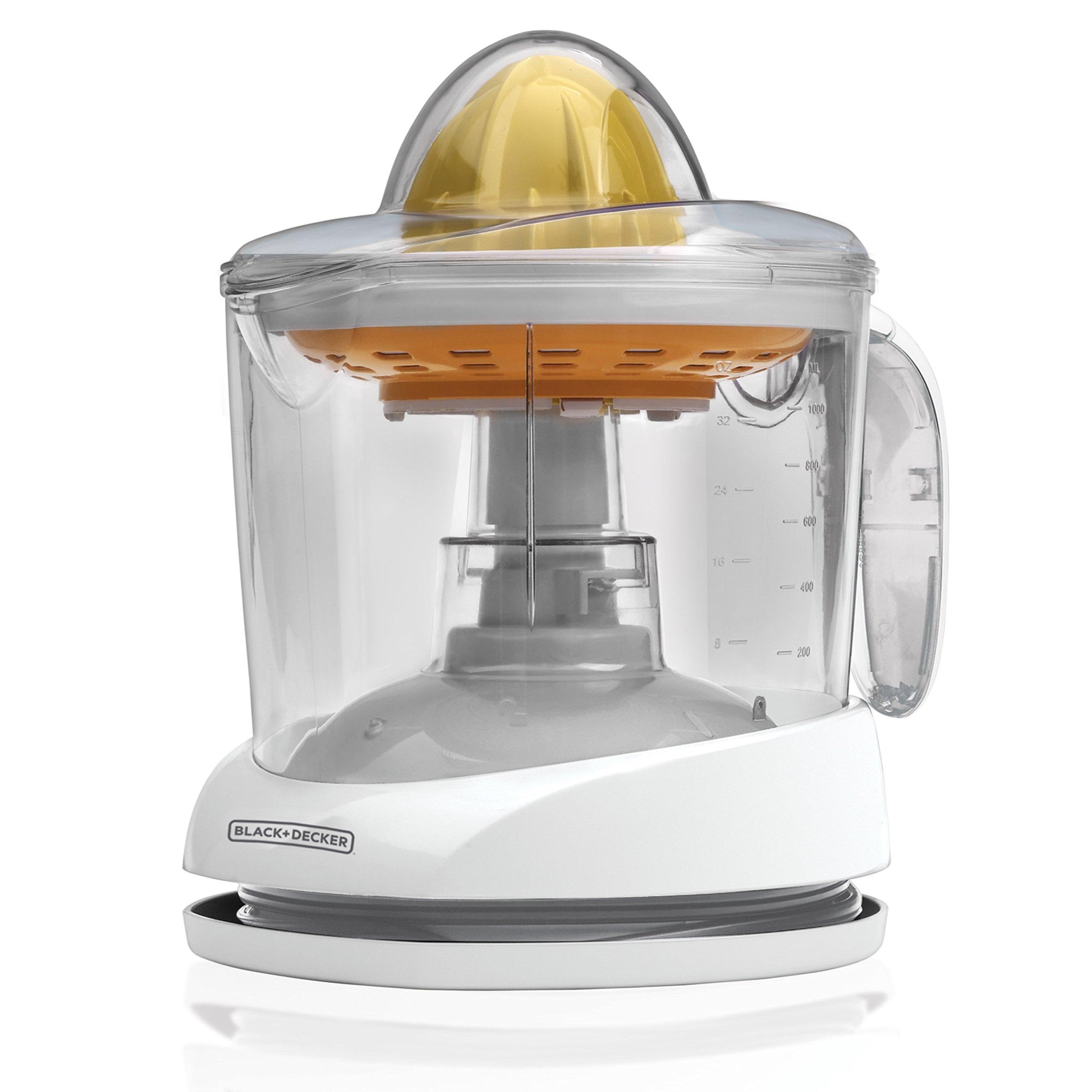 BLACK+DECKER 34oz Electric Orange Lemon Fruit Citrus Juicer Machine