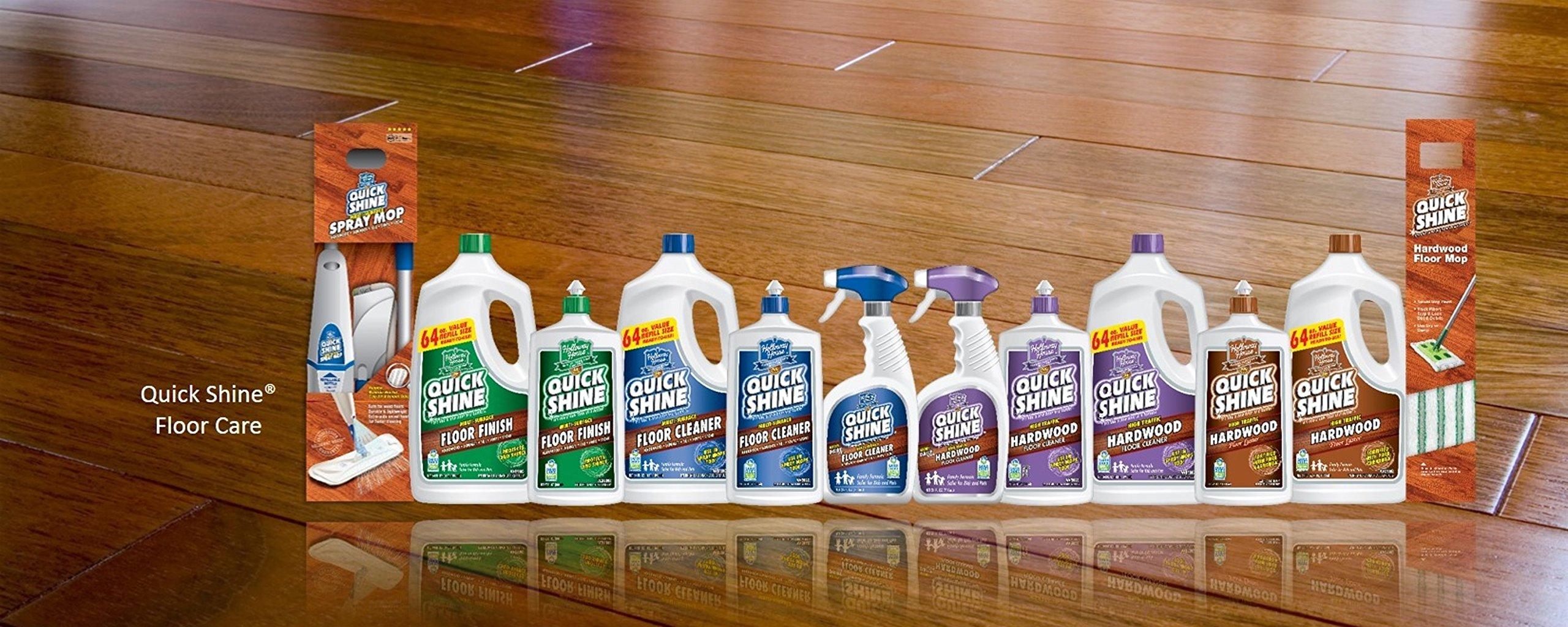 Quick Shine High Traffic Hardwood Floor Luster and Polish, 27 Fl. Oz