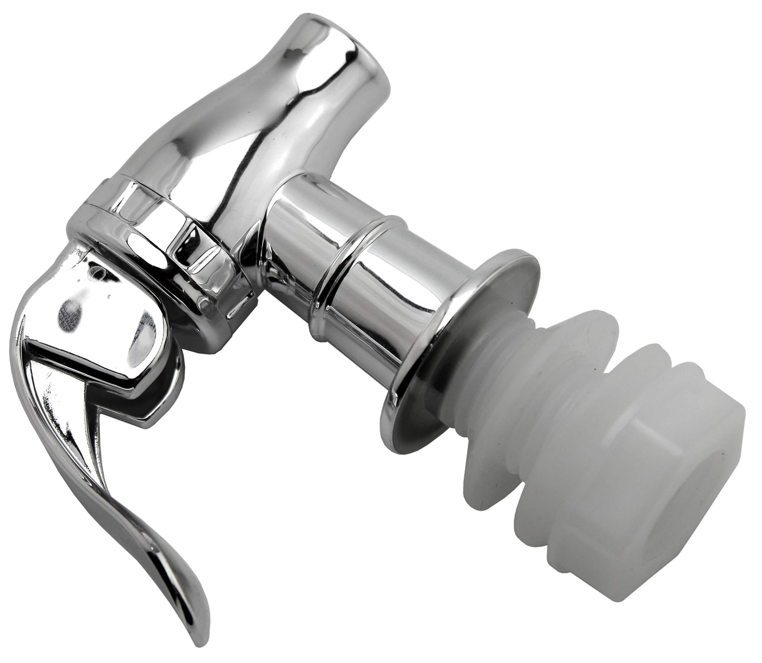 Push Style Spigot for Beverage Dispenser Carafe, Replacement Lever Pour