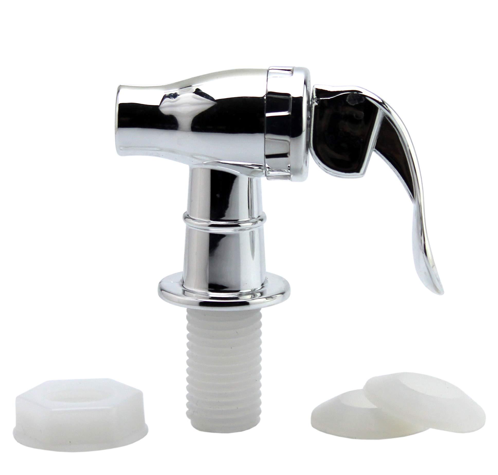 Push Style Spigot for Beverage Dispenser Carafe, Replacement Lever Pour