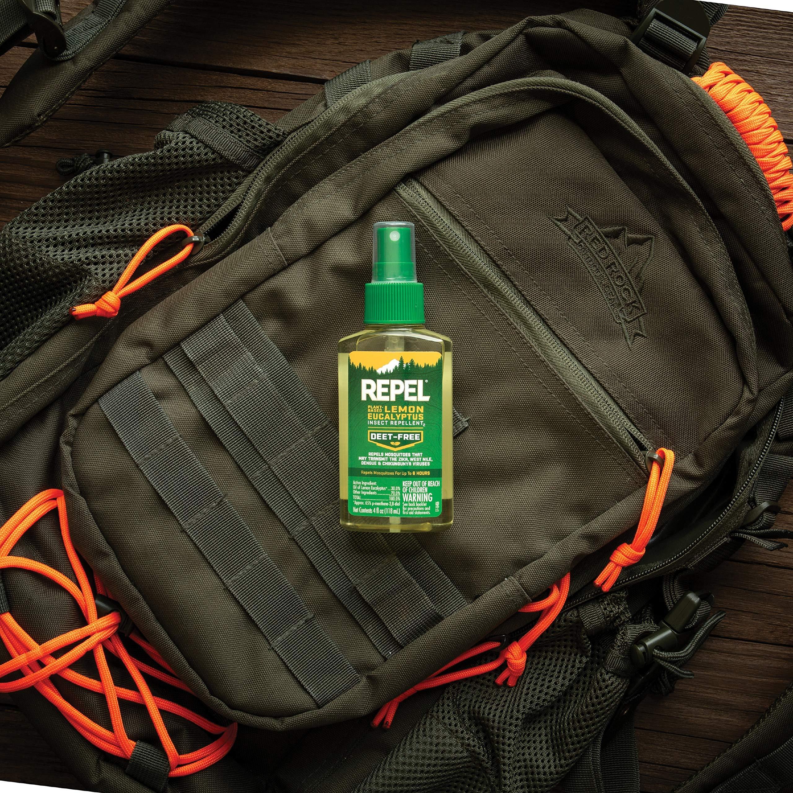 REPEL PlantBased Lemon Eucalyptus Insect Repellent, Pump Spray, 4