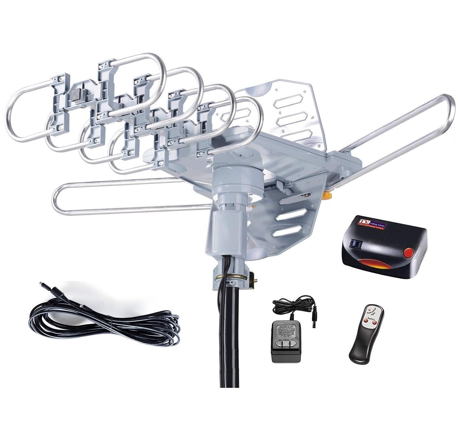 McDuory Amplified Digital Outdoor HDTV Antenna 150 Miles Long Range 360 Degree eBay