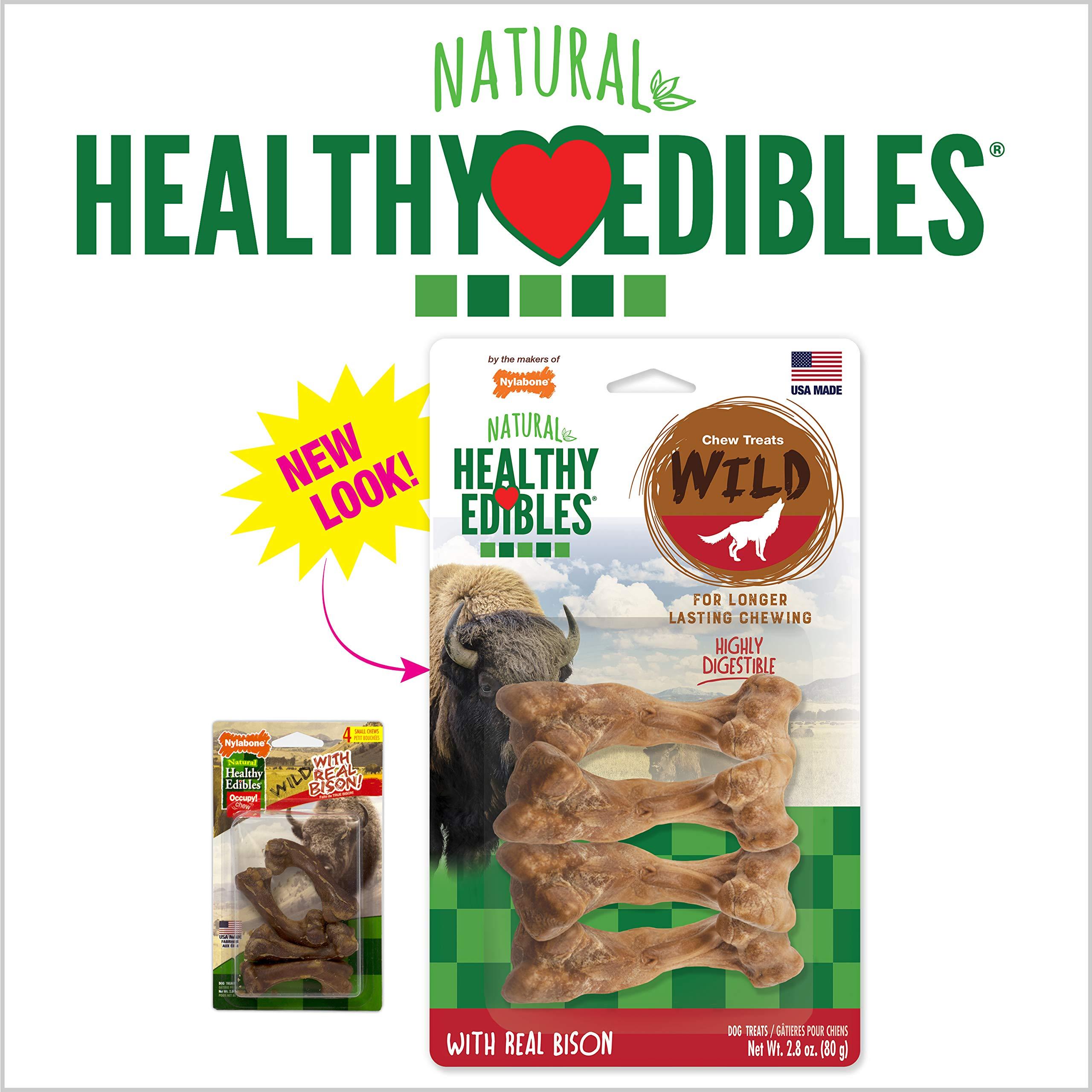 Nylabone Healthy Edibles Wild Bison Dog Treats All Natural Grain Free