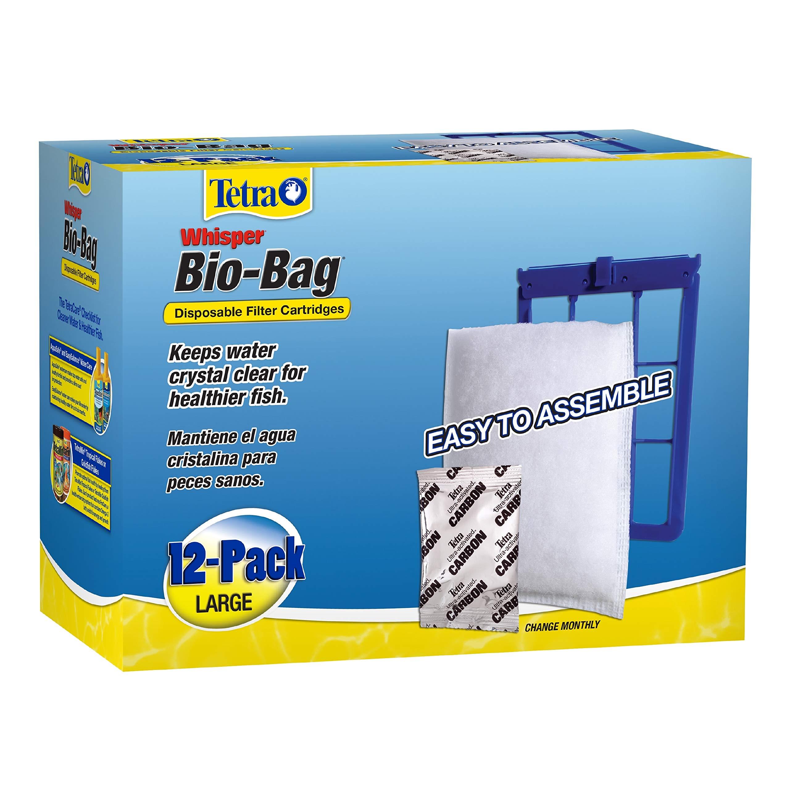 Tetra Whisper BioBag Cartridge Unassembled Large 12Pack Fish Tank