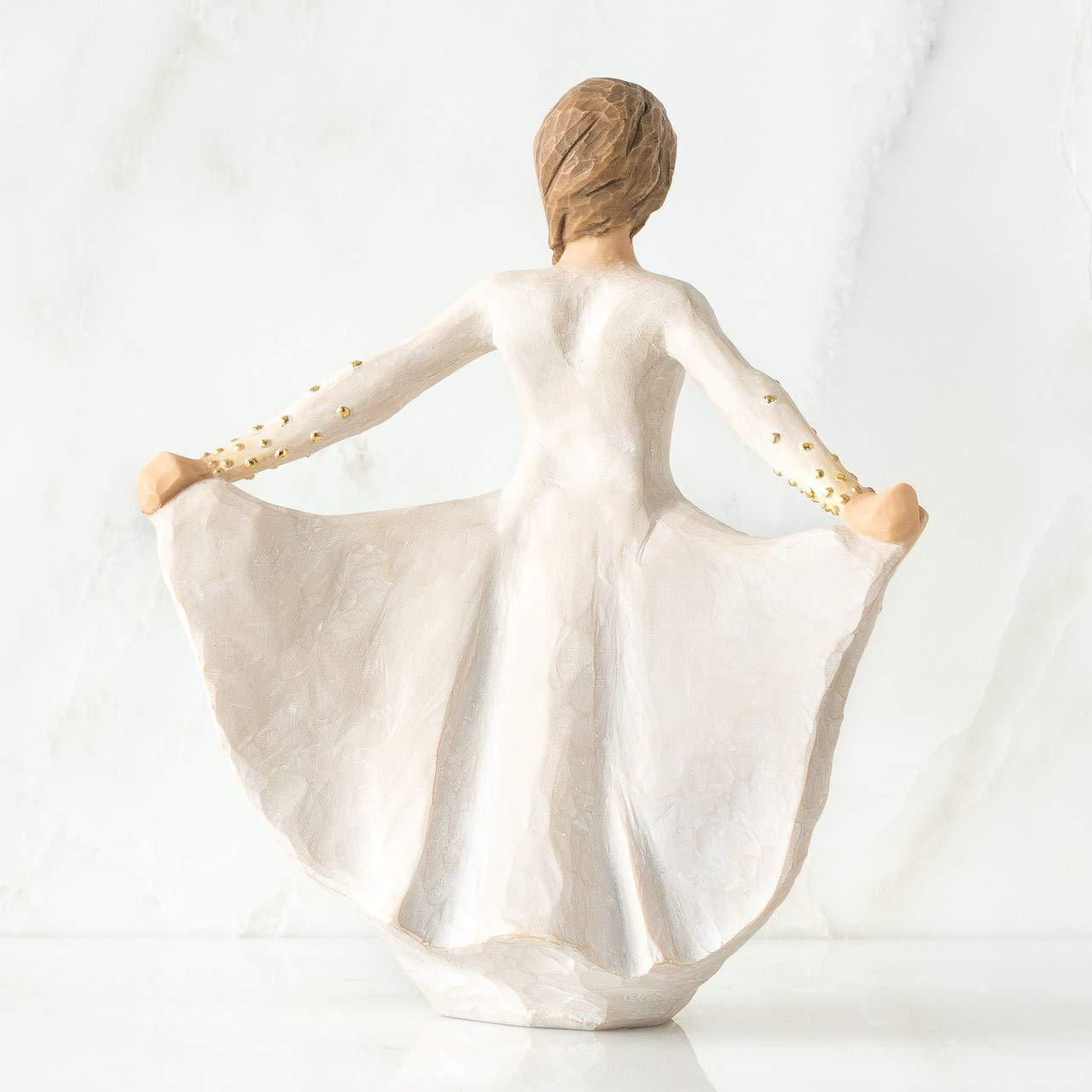 Willow Tree Butterfly Figurine, Resin, Cream, 65 x 145 x 165 cm