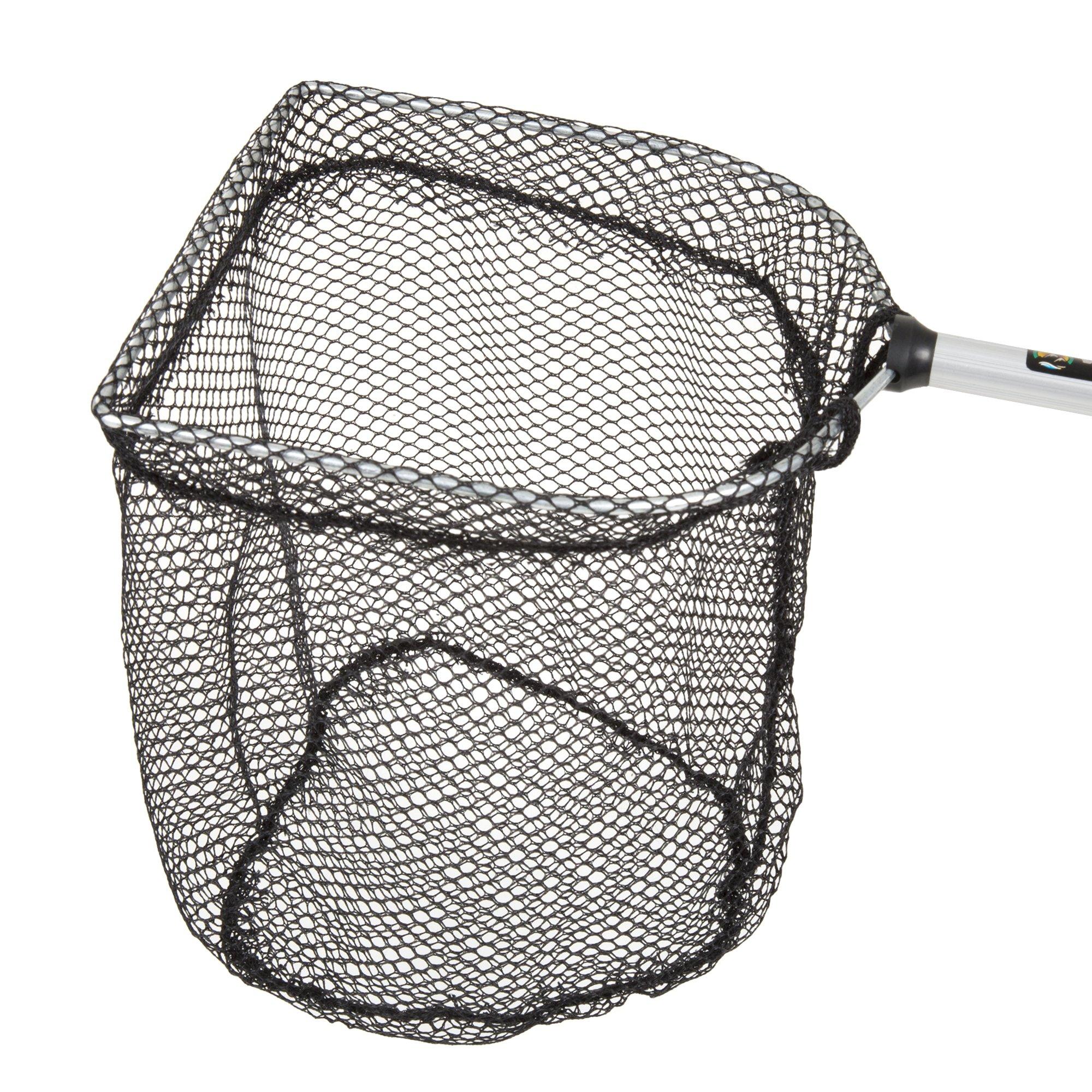 Wakeman Fishing Retractable Rubber Landing Net 35 Inch Handle
