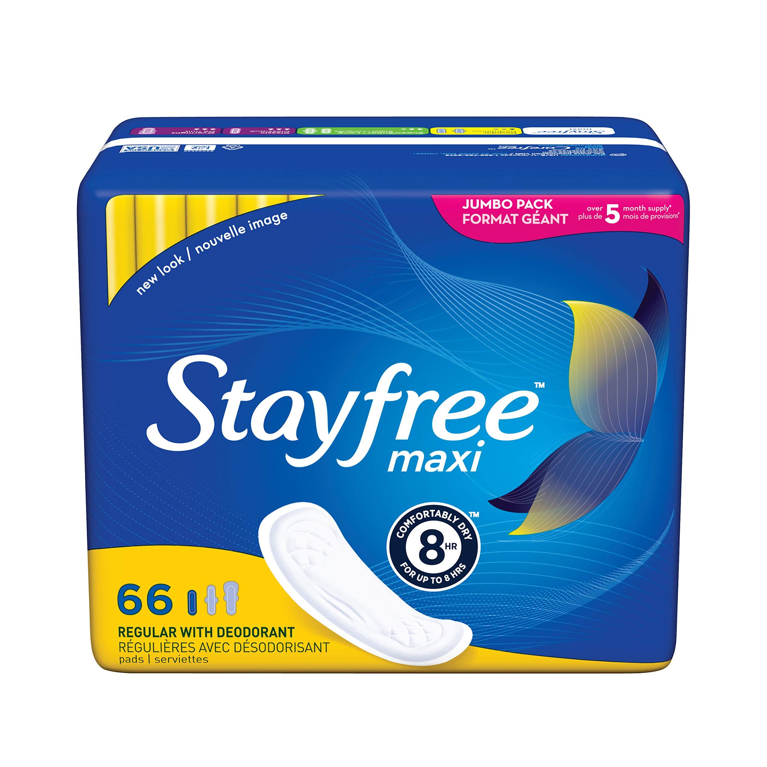 Stayfree Maxi Pads Deodorant 66 count EBay
