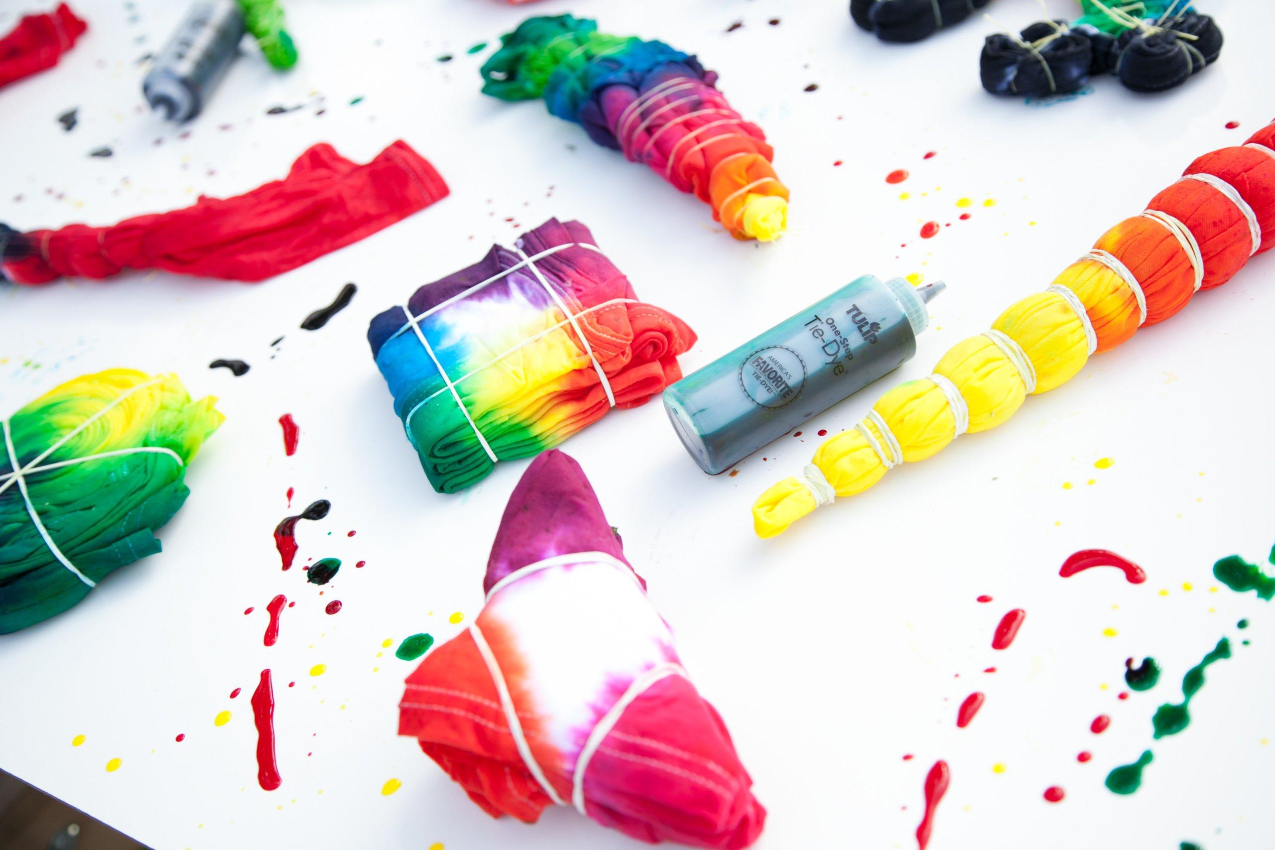 Tulip onestep tiedye Kit Party Supplies, 18 Bottles Tie Dye, Rainbow 885901533846 eBay