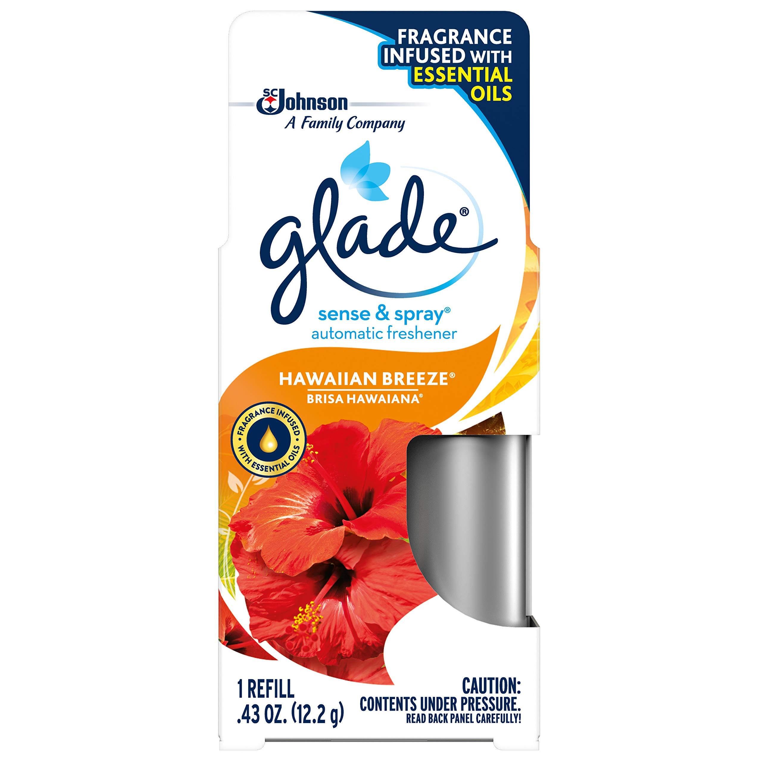 Glade Sense & Spray Automatic Air Freshener Refill, Hawaiian Breeze, 0.