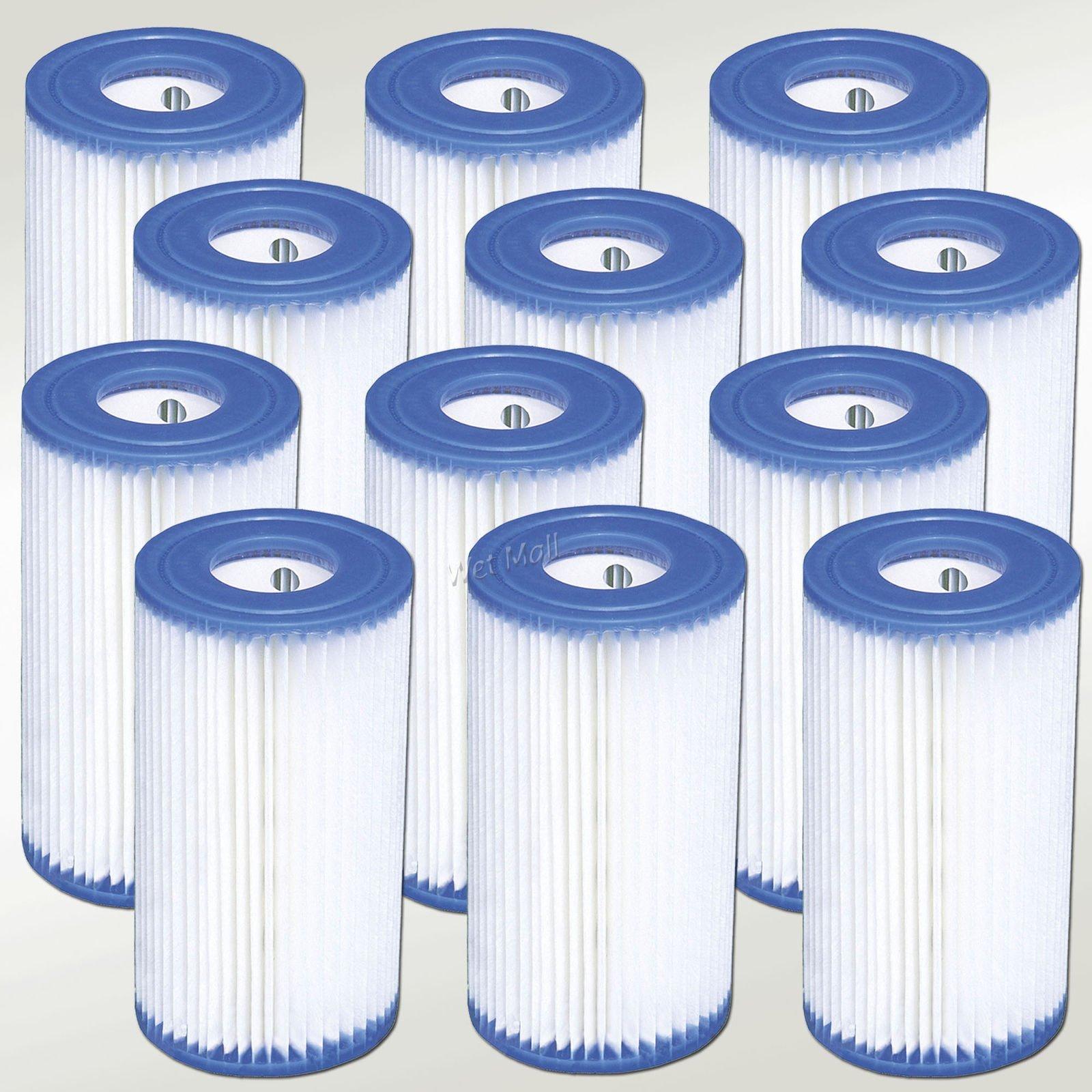 Intex Pool Easy Set Type A Replacement Filter Pump Cartridge (12 Pack