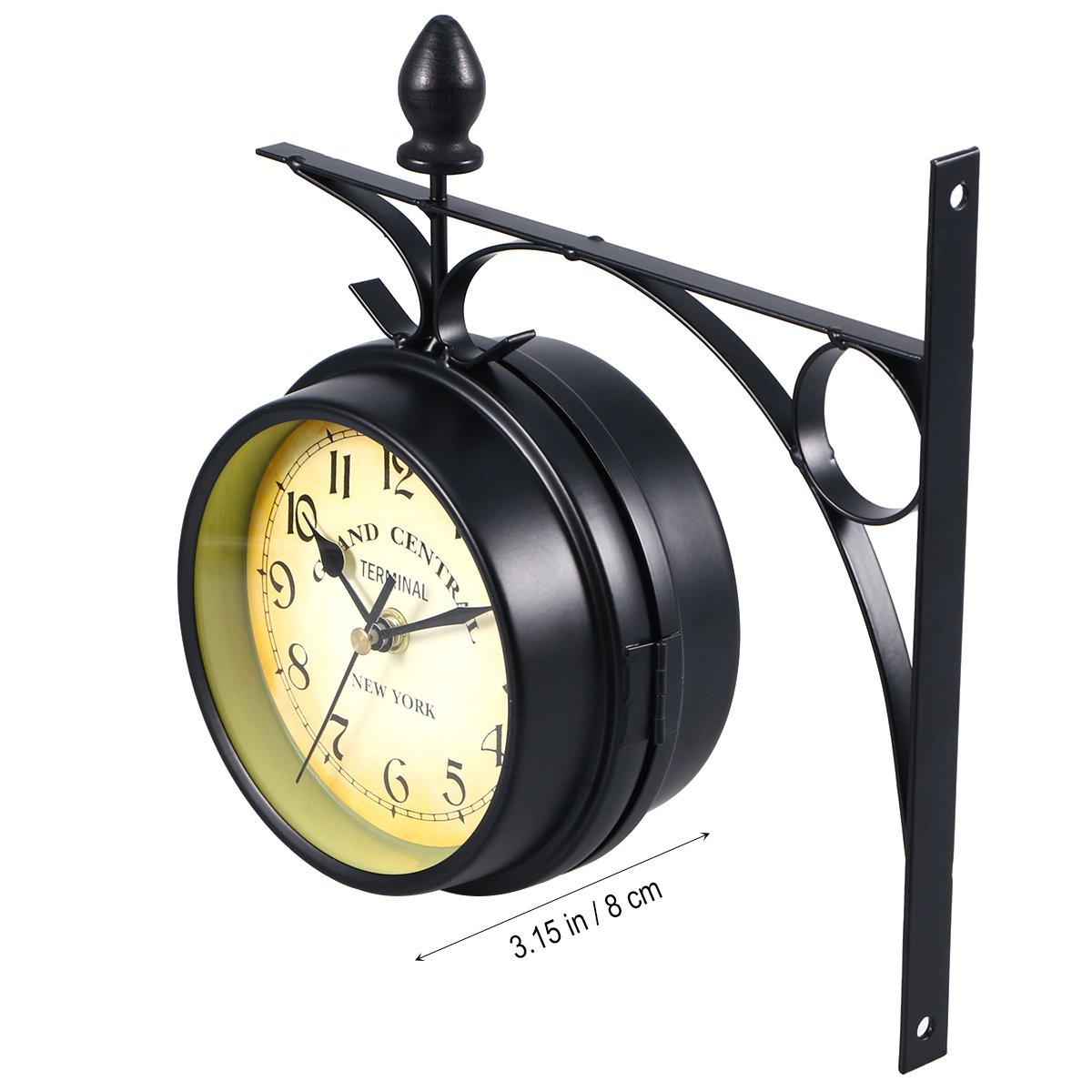 WINOMO European Antique Style Double Side Wall Clock Creative Classic