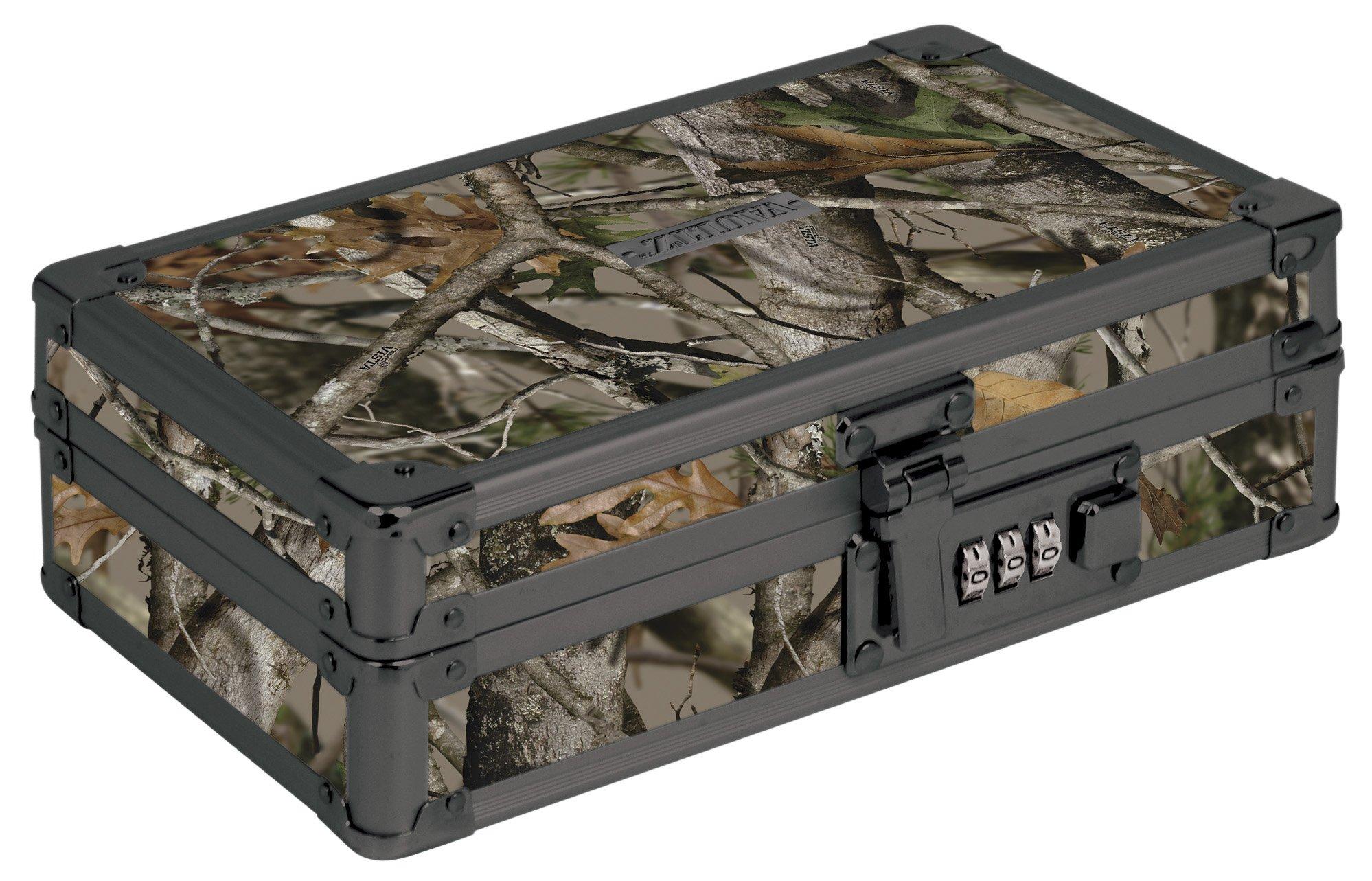 Vaultz Locking Supplies & Pencil Box with Combination Lock, 5"x 2.5"x 8