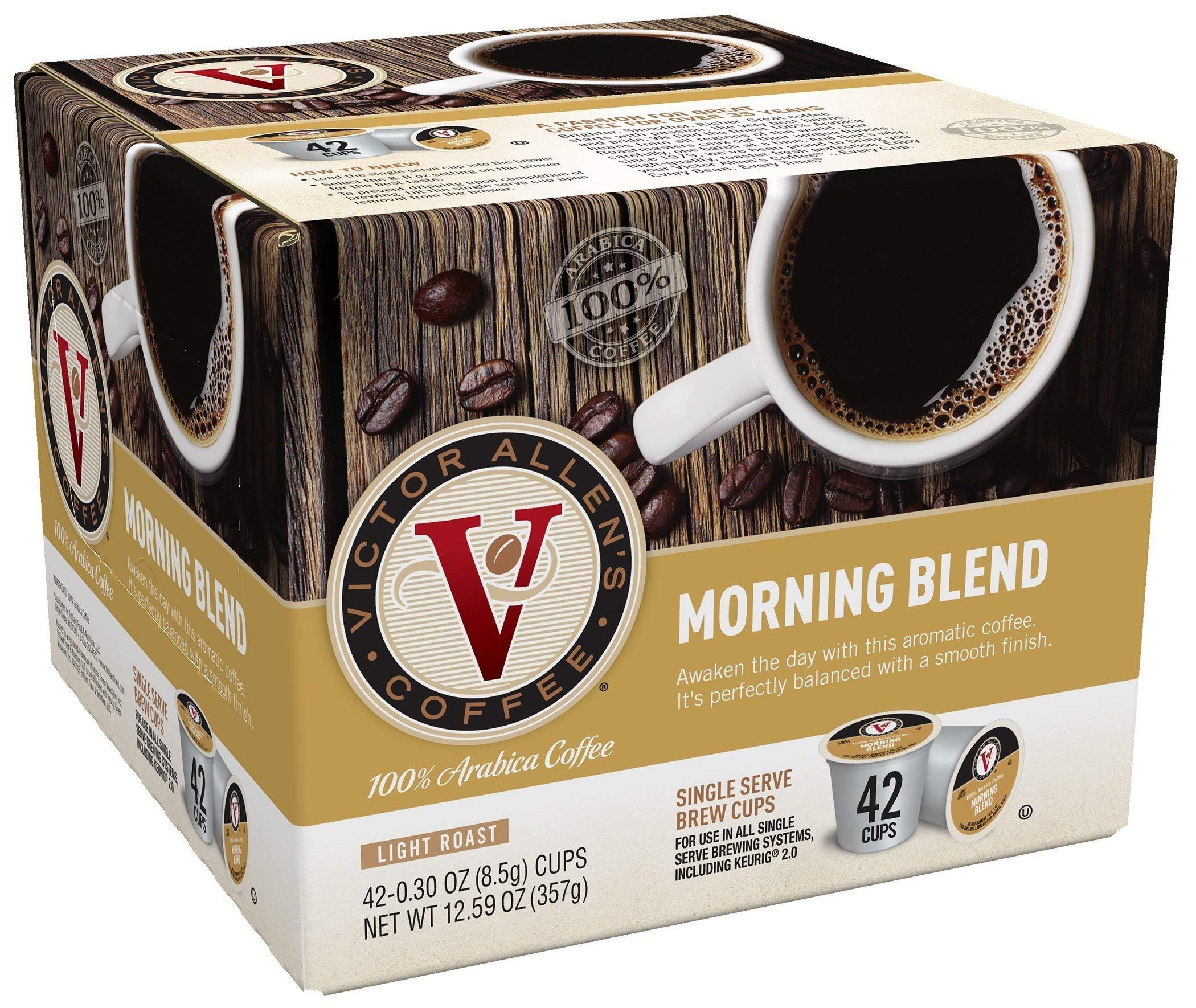 Morning Blend for KCup Keurig 2.0 Brewers, 42 Count, Victor Allen's